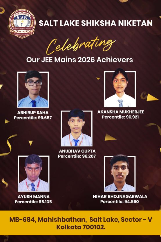 Salt Lake Shiksha Niketan JEE Mains Achievers